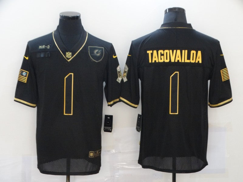 Tua Tagovailoa Miami Dolphins black Salute To Service jersey