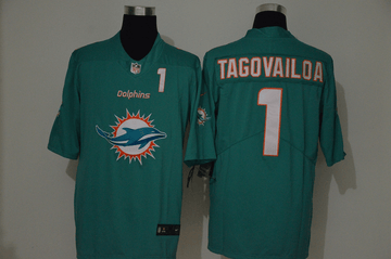Tua Tagovailoa Miami Dolphins green Vapor jersey