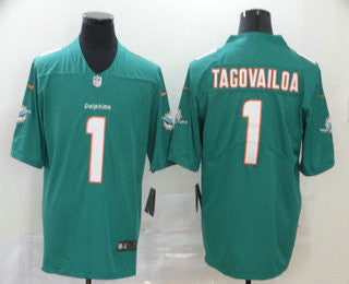 Tua Tagovailoa Miami Dolphins green Vapor jersey