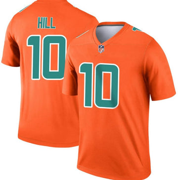 Tyreek Hill Miami Dolphins orange Inverted Legend jersey