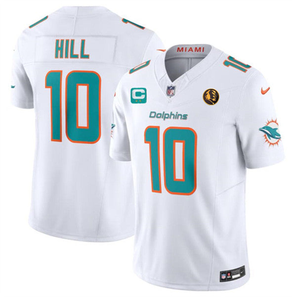 Tyreek Hill Miami Dolphins white Vapor jersey