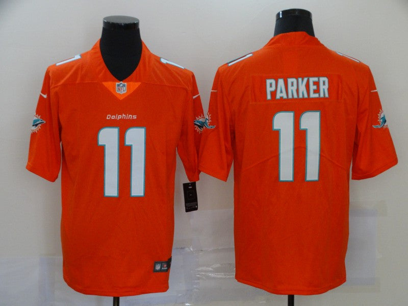 DeVante Parker Miami Dolphins orange Vapor jersey