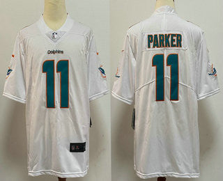 DeVante Parker Miami Dolphins white Vapor jersey