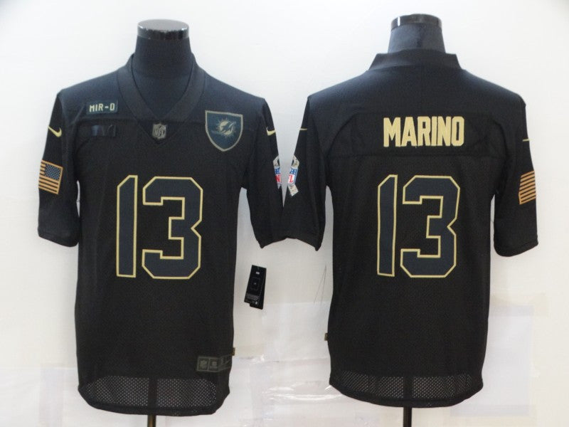 Dan Marino Miami Dolphins black Salute To Service jersey