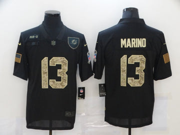 Dan Marino Miami Dolphins black Salute To Service jersey