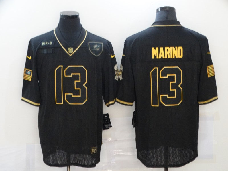 Dan Marino Miami Dolphins black Salute To Service jersey