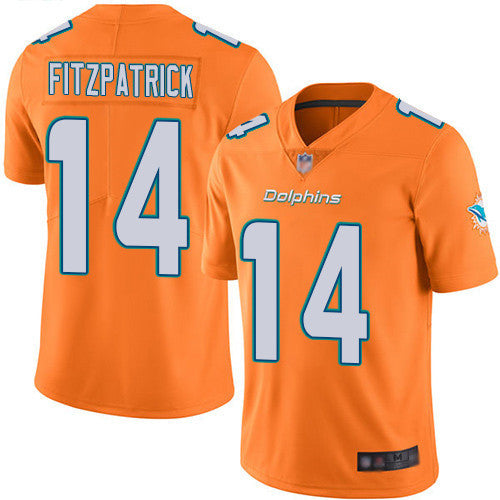 Ryan Fitzpatrick Miami Dolphins orange Vapor jersey