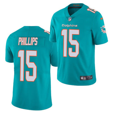 Jaelan Phillips Miami Dolphins aqua Vapor jersey