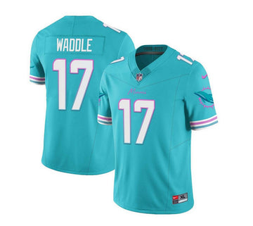 Jaylen Waddle Miami Dolphins aqua Limited jersey