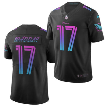 Jaylen Waddle Miami Dolphins black jersey