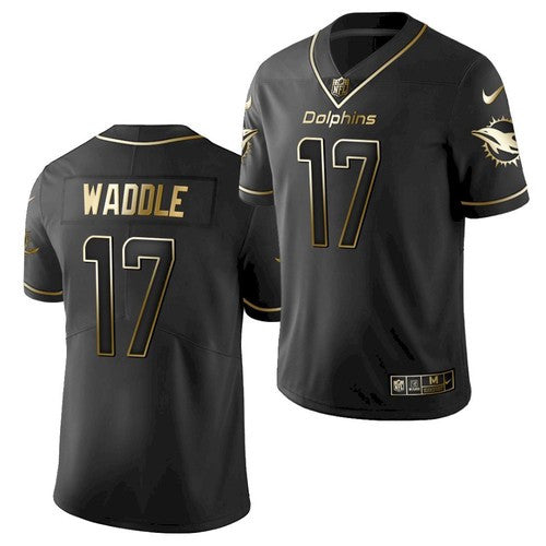 Jaylen Waddle Miami Dolphins black jersey