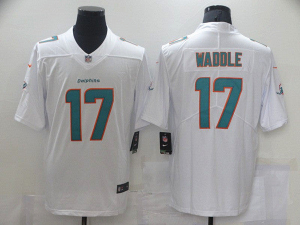 Jaylen Waddle Miami Dolphins white Vapor jersey