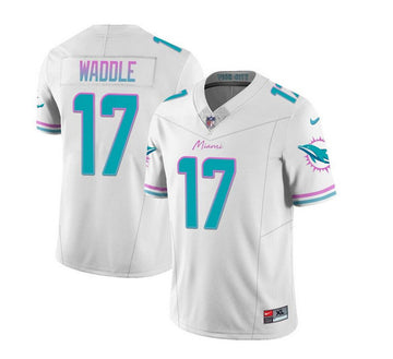 Jaylen Waddle Miami Dolphins white Limited jersey