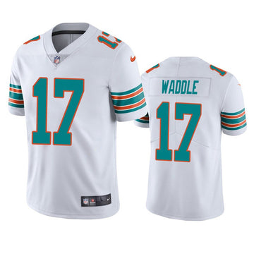 Jaylen Waddle Miami Dolphins white jersey