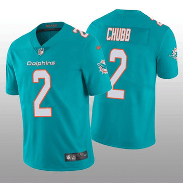 Bradley Chubb Miami Dolphins aqua Vapor jersey