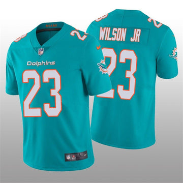 Jeff Wilson Jr Miami Dolphins aqua Vapor jersey