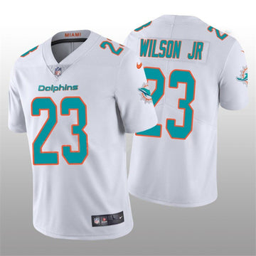 Jeff Wilson Jr Miami Dolphins white Vapor jersey