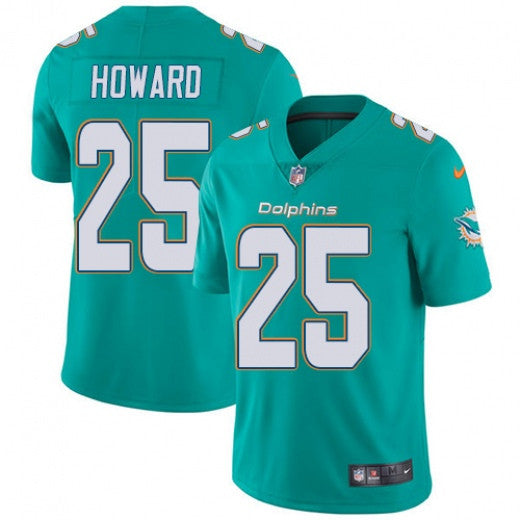 Xavien Howard Miami Dolphins aqua Vapor jersey
