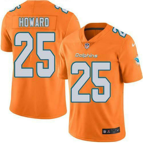 Xavien Howard Miami Dolphins orange Vapor jersey