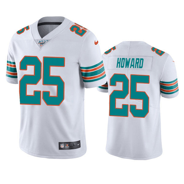 Xavien Howard Miami Dolphins white Vapor jersey