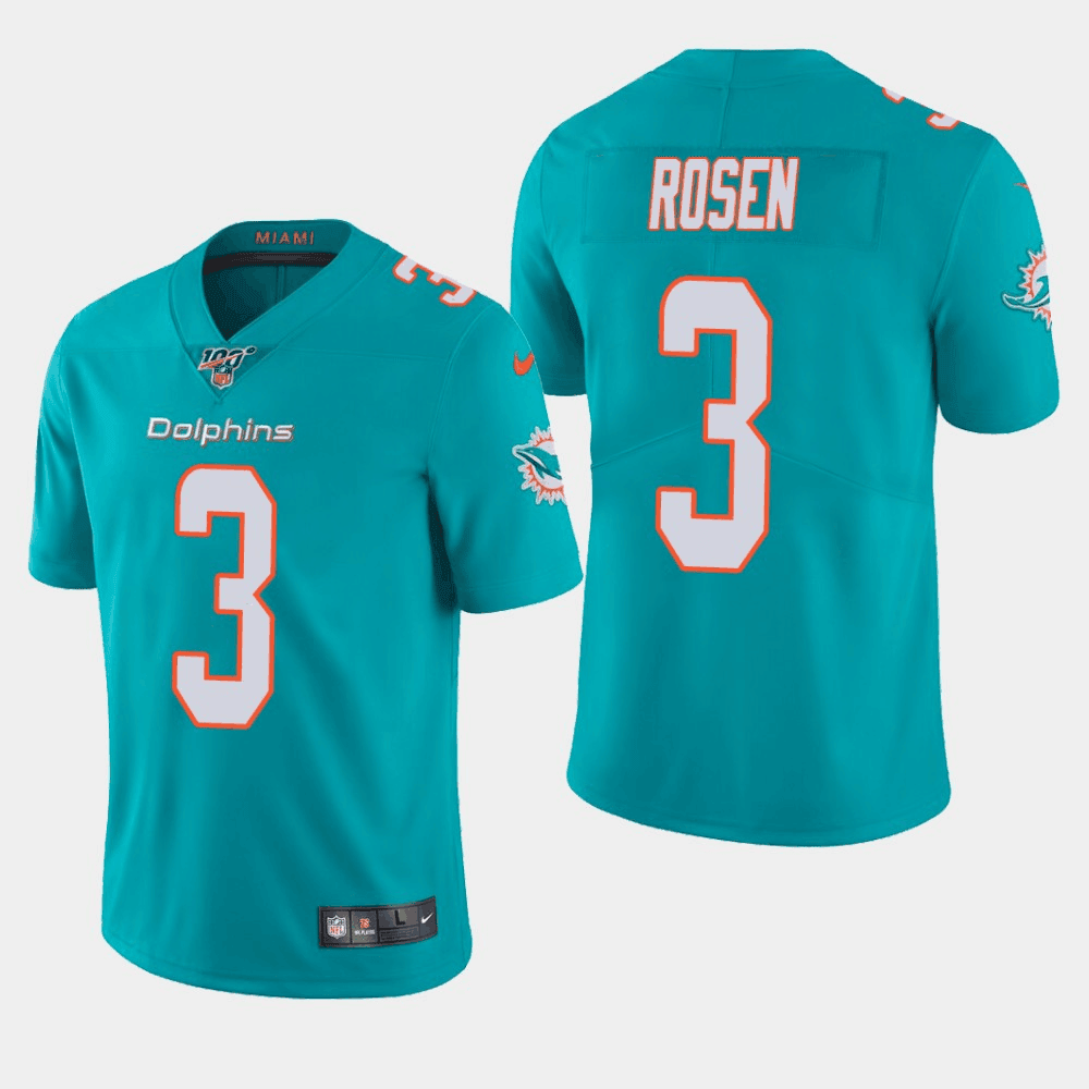 Josh Rosen Miami Dolphins aqua Vapor jersey