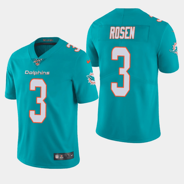 Josh Rosen Miami Dolphins aqua Vapor jersey