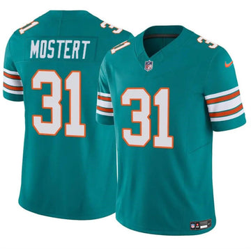 Raheem Mostert Miami Dolphins aqua Vapor jersey