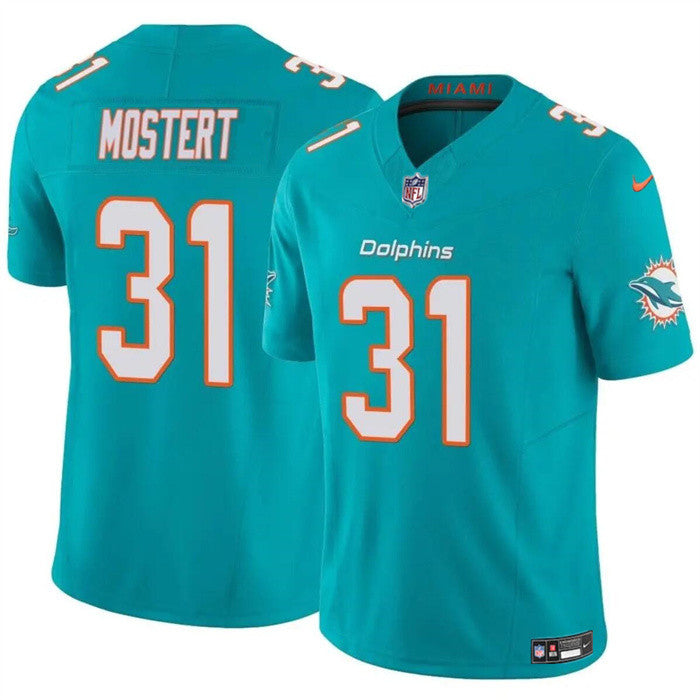 Raheem Mostert Miami Dolphins aqua Limited jersey