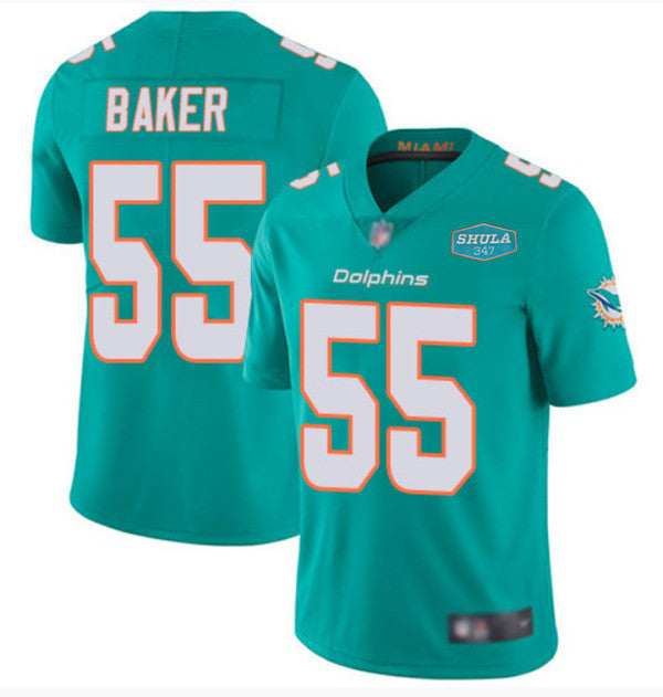 Jerome Baker Miami Dolphins aqua Vapor jersey
