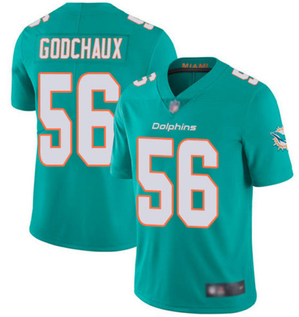 Davon Godchaux Miami Dolphins aqua Vapor jersey