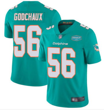 Davon Godchaux Miami Dolphins aqua Vapor jersey
