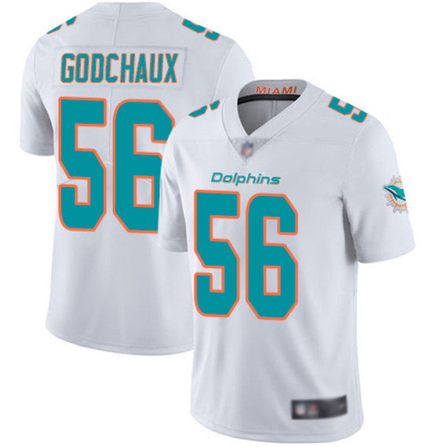 Davon Godchaux Miami Dolphins white Vapor jersey