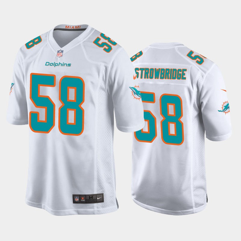 Jason Strowbridge Miami Dolphins white jersey