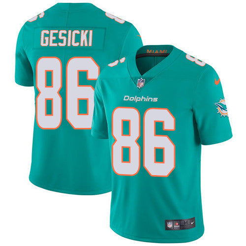 Mike Gesicki Miami Dolphins aqua Vapor jersey