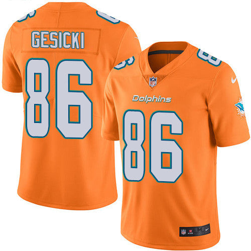 Mike Gesicki Miami Dolphins orange Vapor jersey