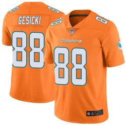 Mike Gesicki Miami Dolphins orange Color Rush jersey