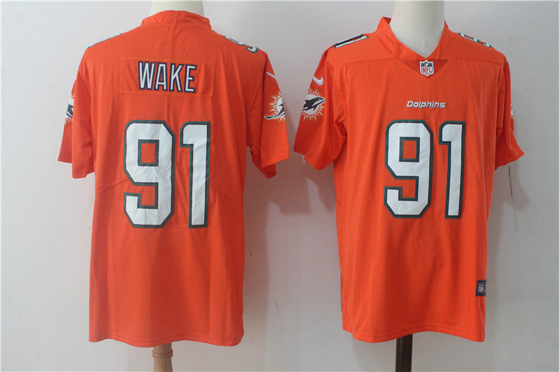 Cameron Wake Miami Dolphins orange Vapor jersey