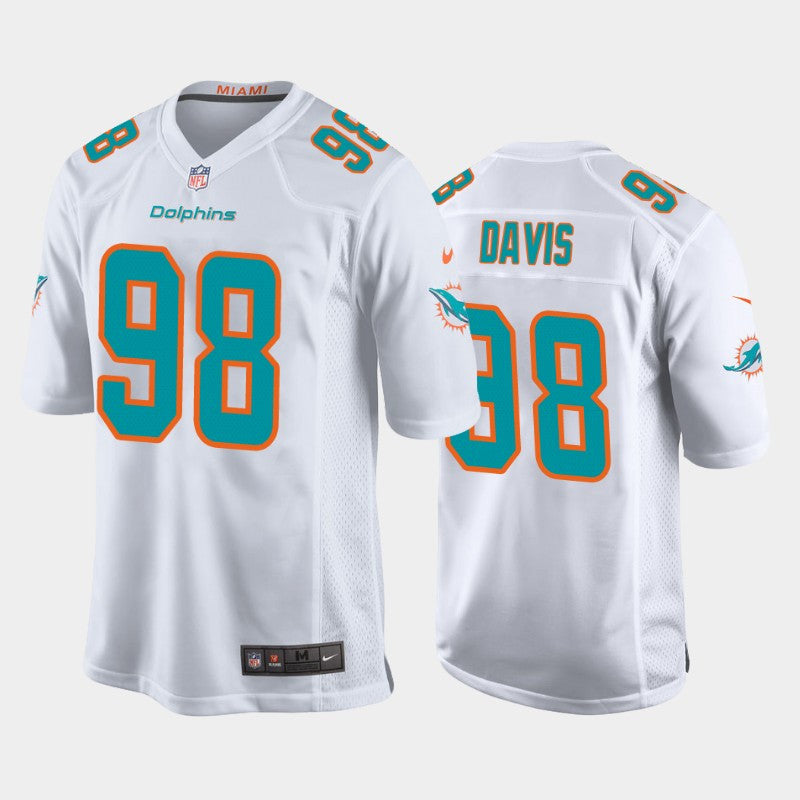 Raekwon Davis Miami Dolphins white jersey