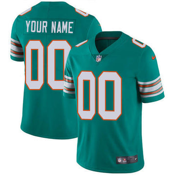 Custom Miami Dolphins aqua Vapor jersey