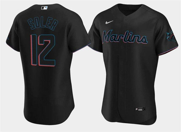 Jorge Soler Miami Marlins black jersey