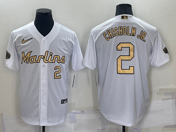 Jazz Chisholm Jr Miami Marlins white All-Star jersey