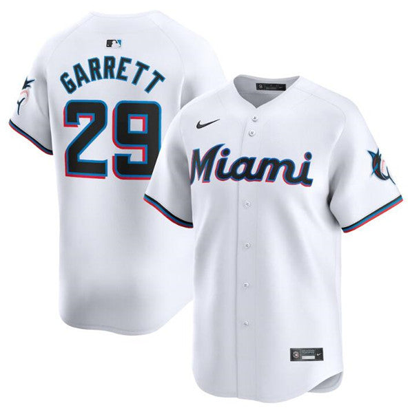Braxton Garrett Miami Marlins white Limited jersey