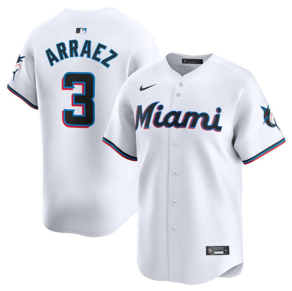 Luis Arraez Miami Marlins white Limited jersey