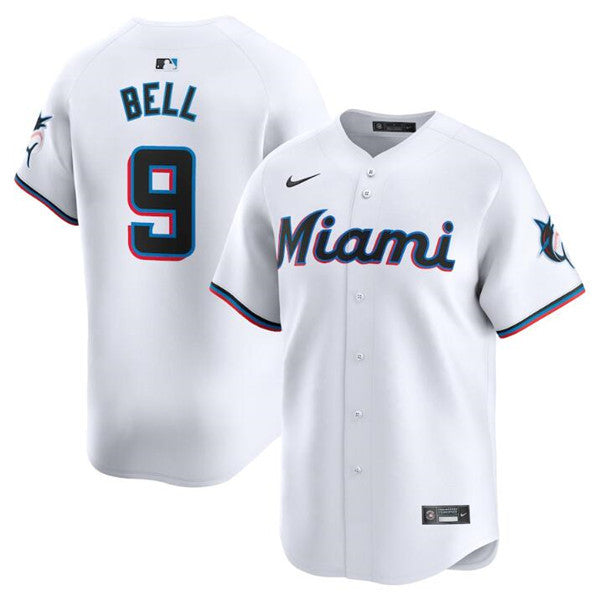 Josh Bell Miami Marlins white Limited jersey