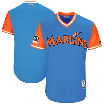 Majestic Miami Marlins blue jersey