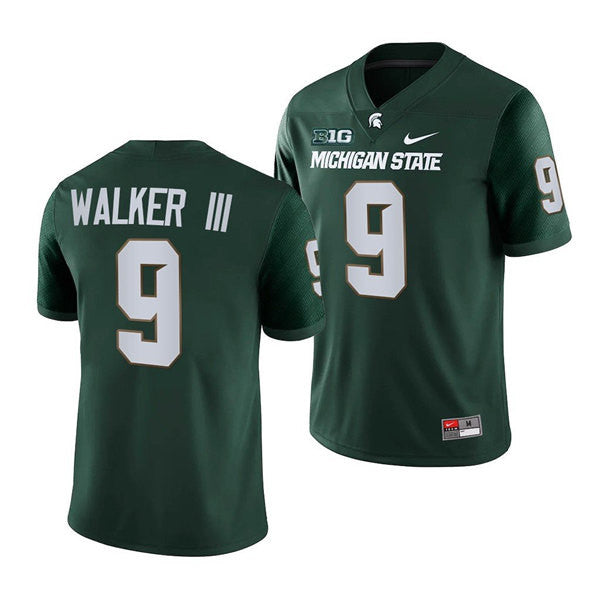 Kenneth Walker III Michigan State Spartans green Limited jersey
