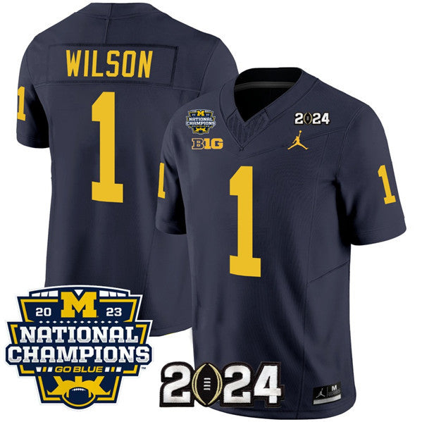 Roman Wilson Michigan Wolverines navy jersey