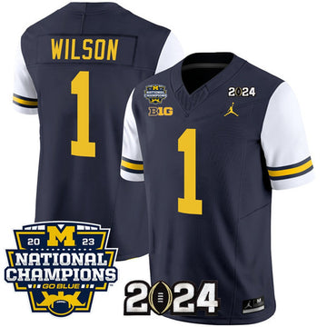 Roman Wilson Michigan Wolverines navy jersey