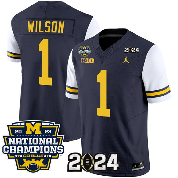 Roman Wilson Michigan Wolverines navy jersey