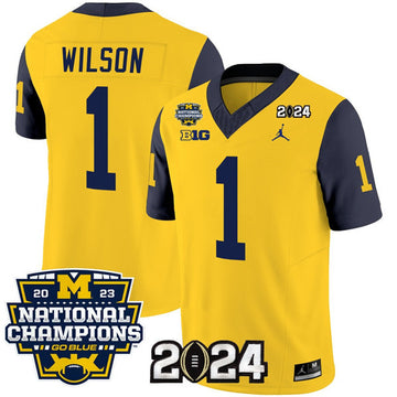 Roman Wilson Michigan Wolverines yellow jersey